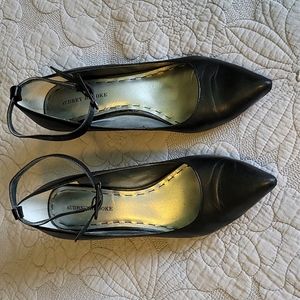 Audrey Brooke size 11 black heels with ankle strap